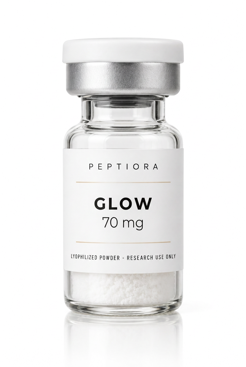 Peptiora Labs GLOW 70 mg research vial