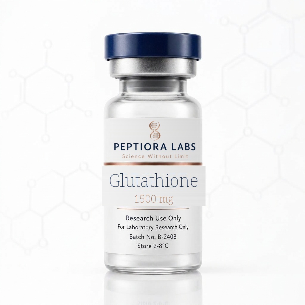 Glutathione 1500 mg Vial laboratory presentation, research use only