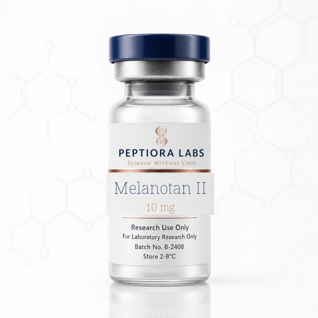 Melanotan II 10 mg Vial laboratory presentation, research use only